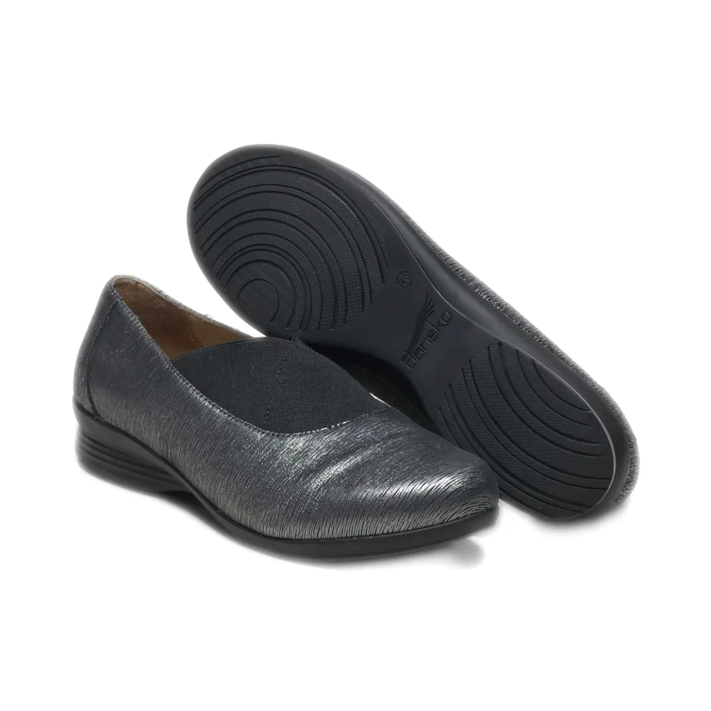 Dansko Espadrilles Leather Grey Colour For Women