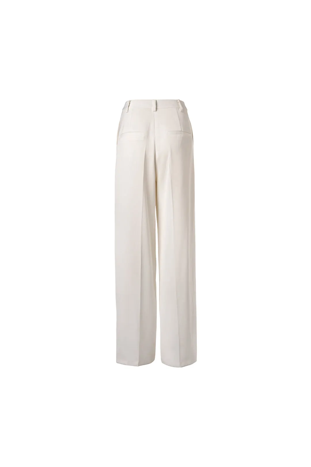 Drape feel thin pants | White pants | Commuter pants