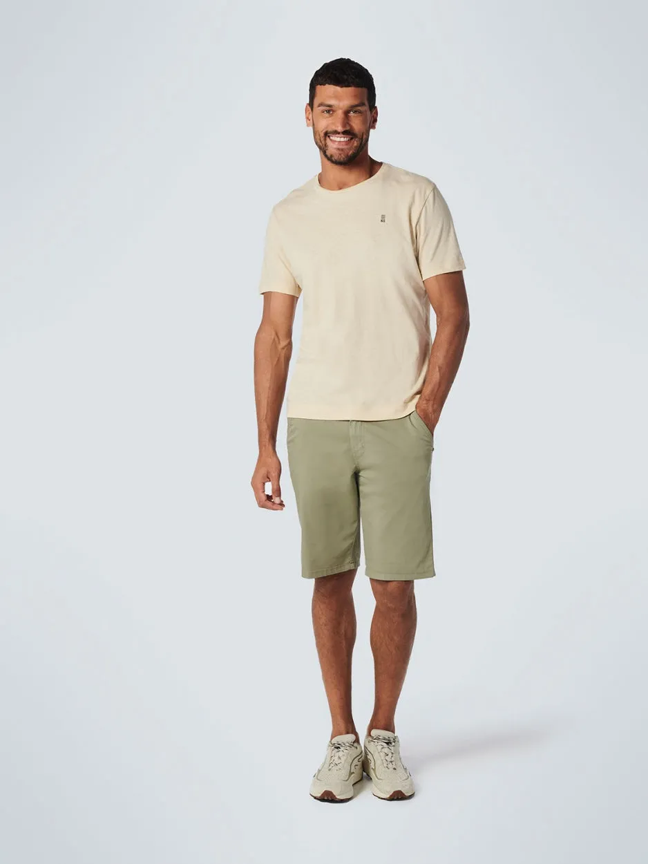 Short Chino Garment Dyed Twill Stretch | Smoke Green