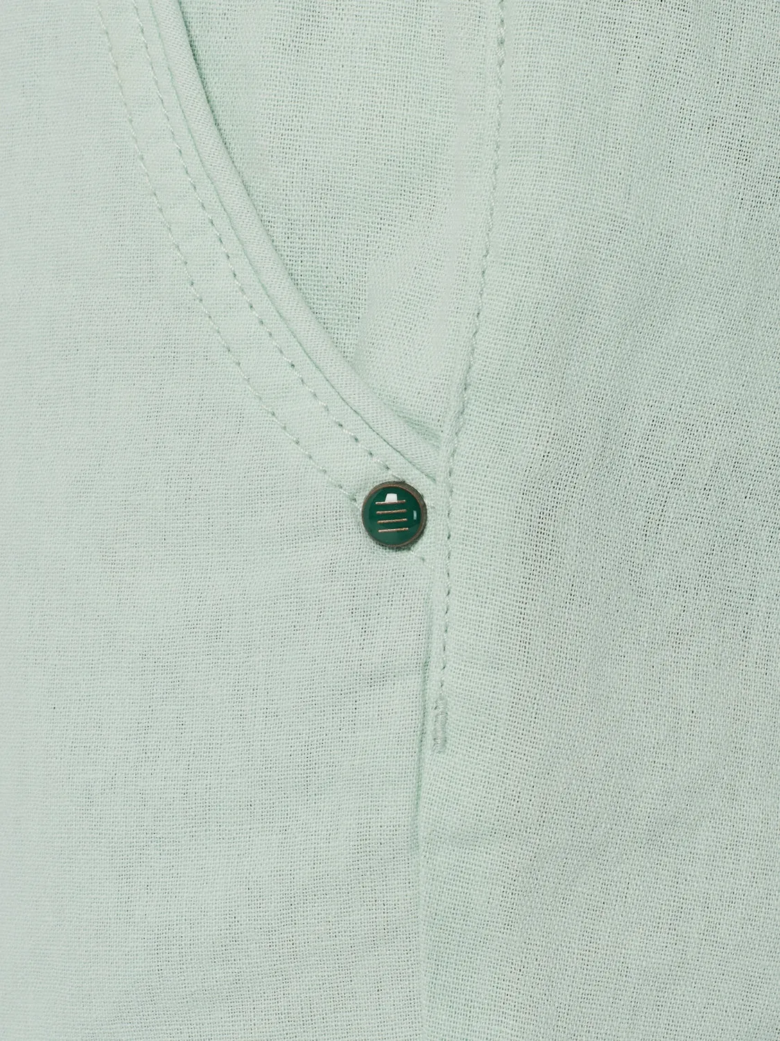 Short With Linen Garment Dyed | Mint