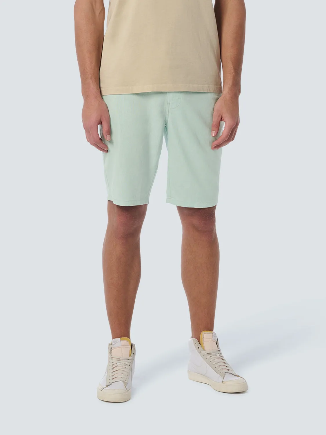 Short With Linen Garment Dyed | Mint