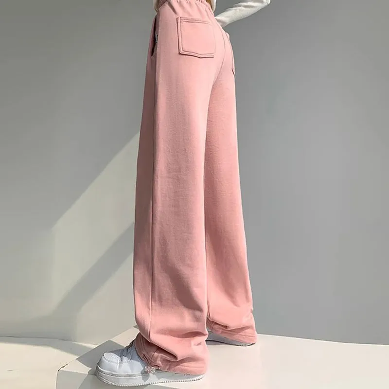 Sweet Pink Hello Kitty Print Wide Leg Pants