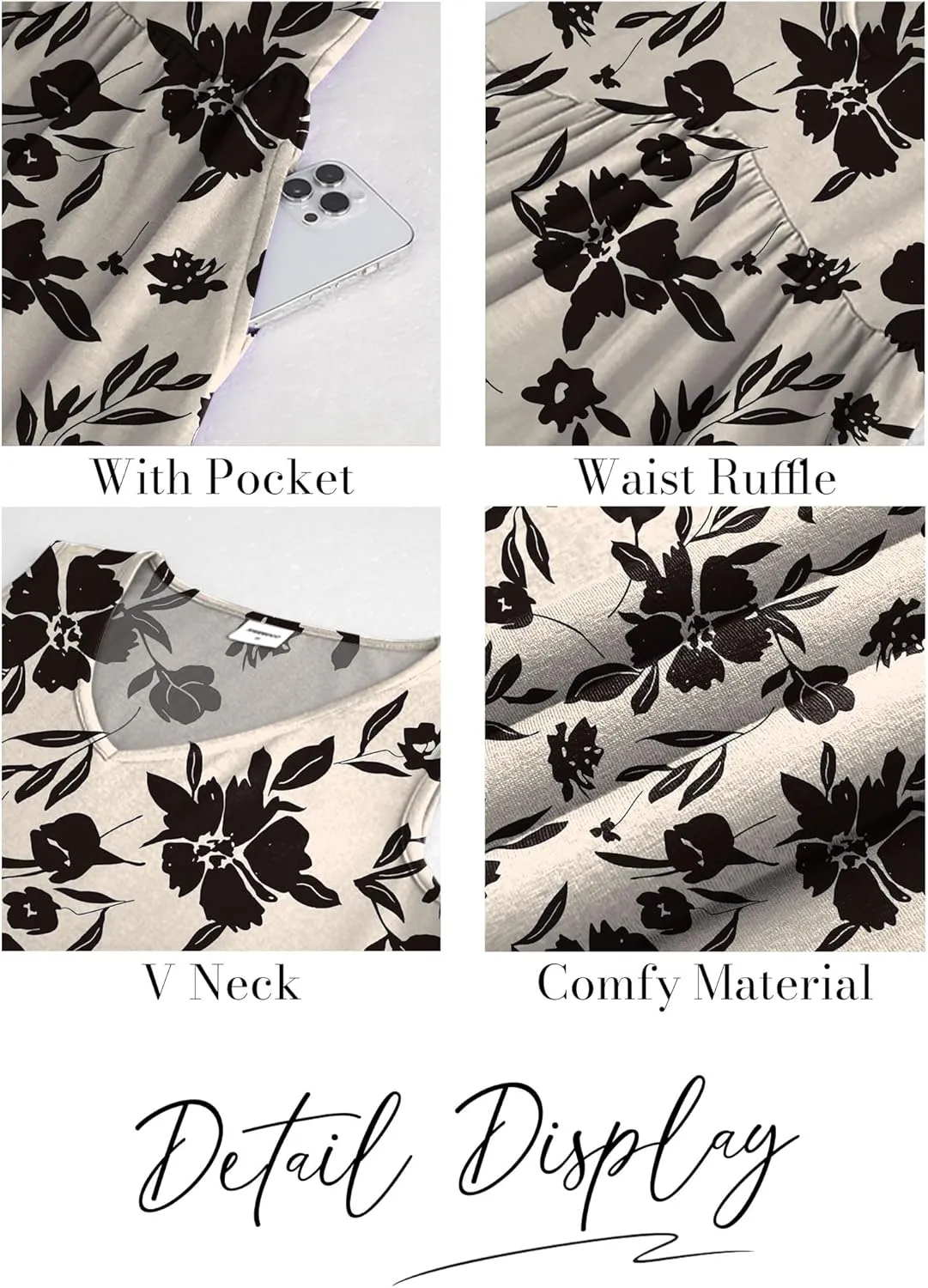 XIEERDUO Summer Dresses for Women 2025 Casual Dress V Neck Swimsuit Coverup Beach Vacation Clothes Fashion